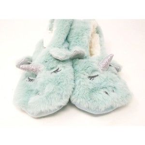 Brand New Cute "Dream On" Unicorn Slipper Socks M/L (8-10) Super Soft Faux Fur